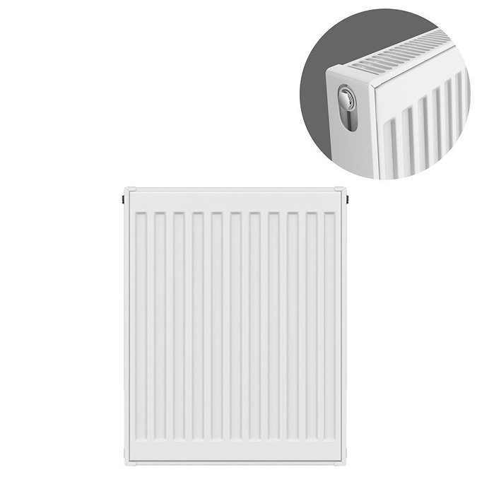 Type 21 H750 x W400mm Double Panel Single Convector Radiator - P704K Large Image