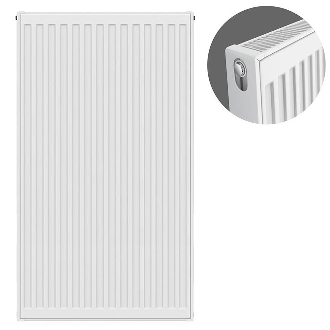 Type 21 H900 x W500mm Double Panel Single Convector Radiator - P905K Large Image
