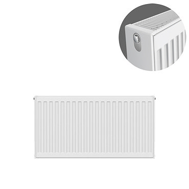 Type 22 H400 x W700mm Compact Double Convector Radiator - D407K  Profile Large Image