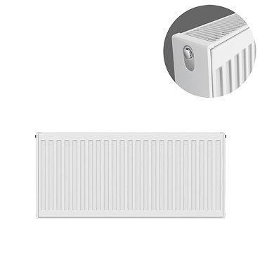 Type 22 H400 x W800mm Compact Double Convector Radiator - D408K  Profile Large Image