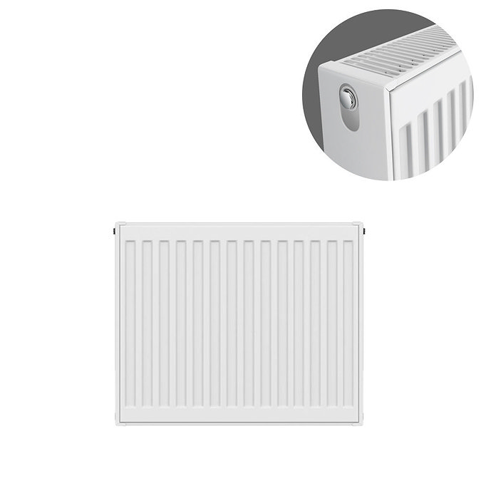Type 22 H500 x W500mm Compact Double Convector Radiator - D505K Large Image