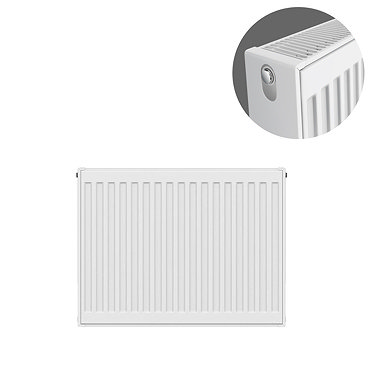 Type 22 H500 x W600mm Compact Double Convector Radiator - D506K  Profile Large Image