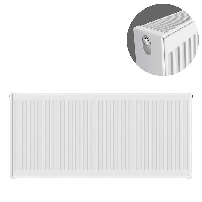 Type 22  H500 x W800mm Compact Double Convector Radiator - D508K Large Image