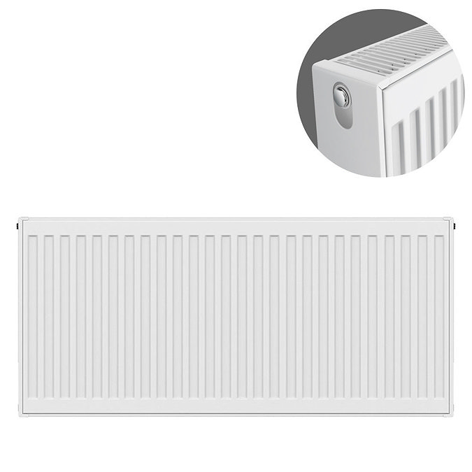 Type 22 H500 x W900mm Compact Double Convector Radiator - D509K Large Image