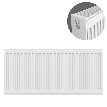 Type 22 H500 x W900mm Compact Double Convector Radiator - D509K  Profile Large Image