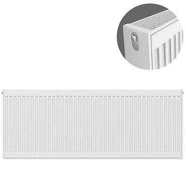 Type 22 H500 x W1400mm Compact Double Convector Radiator - D514K  Profile Large Image