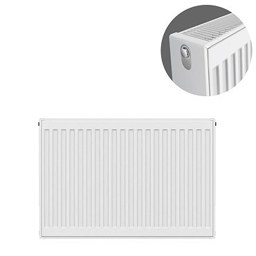 Type 22 H600 x W700mm Compact Double Convector Radiator - D607K  Profile Large Image