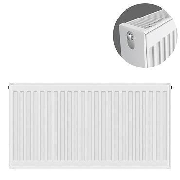 Type 22 H600 x W800mm Compact Double Convector Radiator - D608K  Profile Large Image