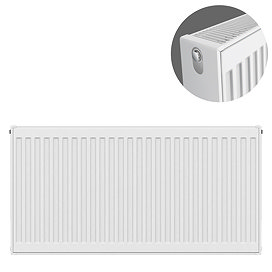 Type 22 H600 x W900mm Compact Double Convector Radiator - D609K Large Image