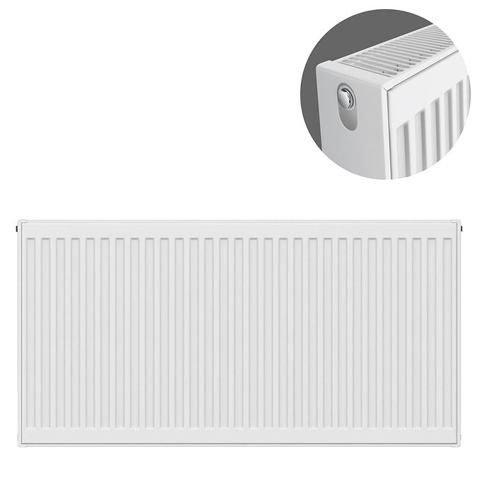Type 22 H600 x W1000mm Compact Double Convector Radiator - D610K Large Image