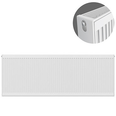 Type 22 H600 x W1800mm Compact Double Convector Radiator - D618K  Profile Large Image