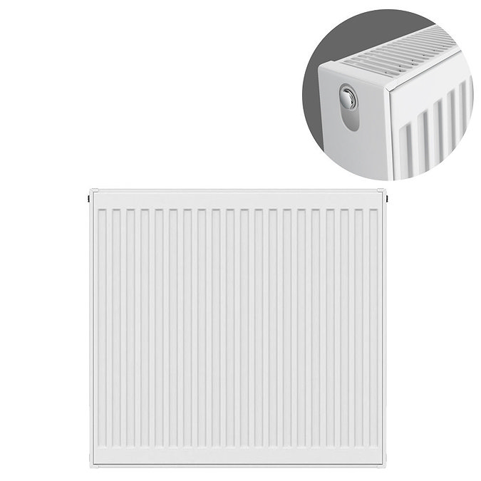 Type 22 H750 x W700mm Compact Double Convector Radiator - D707K Large Image