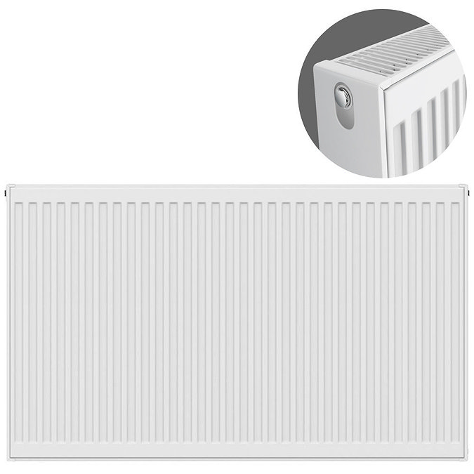 Type 22 H750 x W1100mm Compact Double Convector Radiator - D711K Large Image