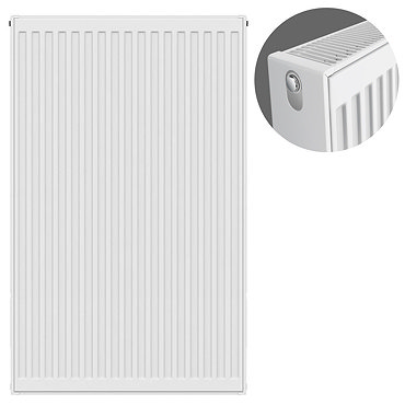 Type 22 H900 x W600mm Compact Double Convector Radiator - D906K  Profile Large Image