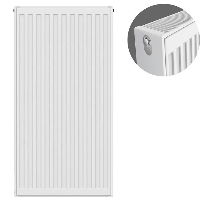 Type 22 H900 x W400mm Compact Double Convector Radiator - D904K Large Image