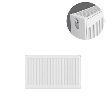 Type 22 H300 x W600mm Compact Double Convector Radiator - D306K  Profile Large Image