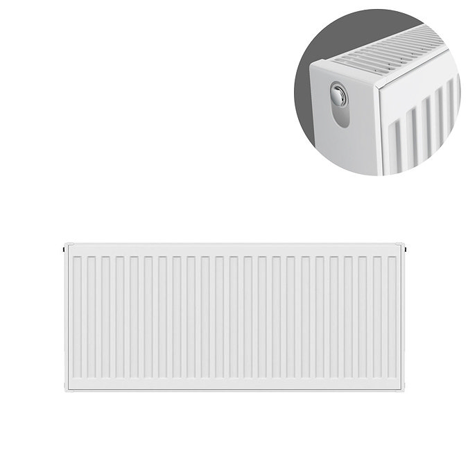 Type 22 H300 x W800mm Compact Double Convector Radiator - D308K Large Image