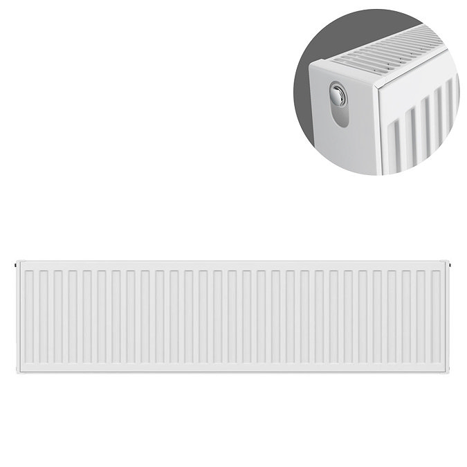Type 22 H300 x W1000mm Compact Double Convector Radiator - D310K Large Image