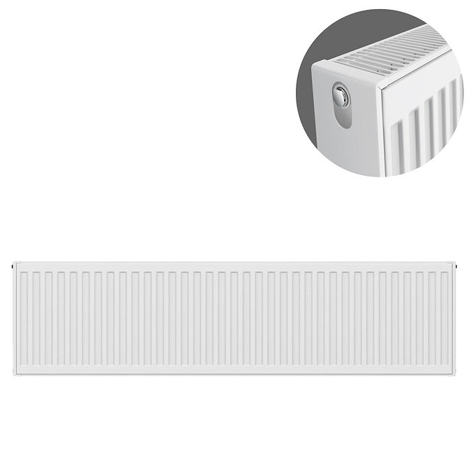 Type 22 H300 x W1200mm Compact Double Convector Radiator - D312K Large Image