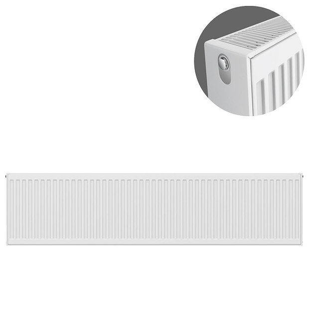 Type 22 H300 x W1600mm Compact Double Convector Radiator - D316K Large Image