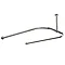 U-Shaped Shower Curtain Rail 1200mm x 700mm - Nikel - USR2-NIK Large Image