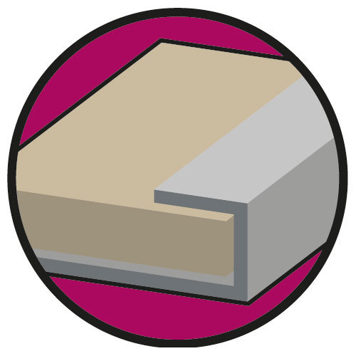 U Trim for PVC Ceiling Panel - 2 Colour Options Large Image