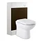 Ultra Design Ebony Brown BTW Toilet Unit Inc. Cistern + Soft Close Seat Large Image