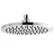 Nuie 200mm Round Fixed Shower Head - Chrome - HEAD49 Large Image