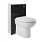 Ultra 500 x 200mm Back to Wall WC Unit - High Gloss Black - BTW018 Profile Large Image