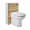 Ultra - Design 500 x 200mm Back to Wall WC Unit - Natural Walnut - BTW015 Profile Large Image