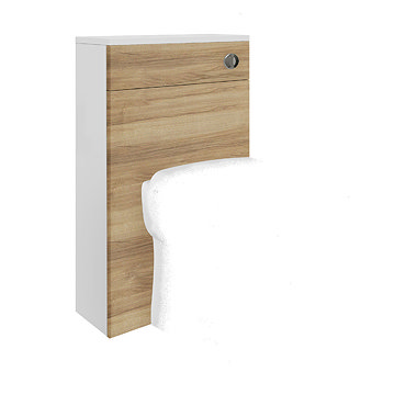 Ultra - Design 500 x 200mm Back to Wall WC Unit - Natural Walnut - BTW015 Profile Large Image