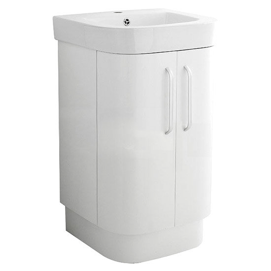 Ultra Carlton White Floor Standing Vanity Unit W500 x D450mm - CARFW500 Large Image