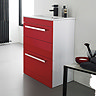 Ultra Design High Gloss Red Floor Mounted Vanity Unit w/ Basin W600 x D400mm - FDE002 Feature Large Image