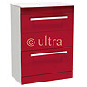 Ultra Design High Gloss Red Floor Mounted Vanity Unit w/ Basin W600 x D400mm - FDE002 Large Image