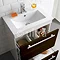 Ultra Design Ebony Brown Floor Mounted Unit w/ Basin W600 x D400mm - FURN016 Profile Large Image