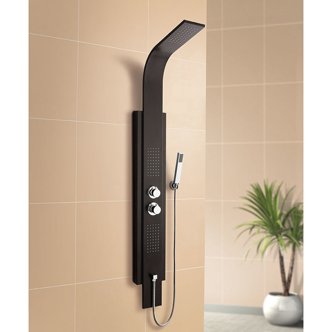 Ultra - Agate Thermostatic Shower Panel - AS377 Profile Large Image