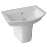 Hudson Reed Maya Basin 1TH + Semi Pedestal (3 Size Options)  Feature Large Image