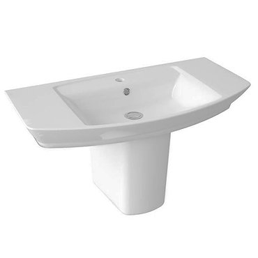 Hudson Reed Maya Basin 1TH + Semi Pedestal (3 Size Options)  Profile Large Image