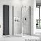 Hudson Reed Apex Hinged Shower Door Only - Various Size Options  In Bathroom Large Image
