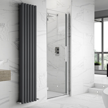Ultra Apex Hinged Shower Door - Various Size Options  Profile Large Image