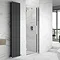 Hudson Reed Apex Hinged Shower Door Only - Various Size Options Large Image