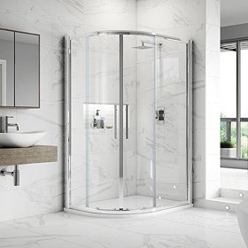 Hudson Reed Apex Offset Quadrant Shower Enclosure - Various Size Options Large Image