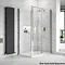 Hudson Reed Apex Sliding Shower Door Only - Various Size Options  In Bathroom Large Image