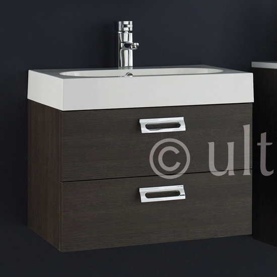 Ultra Asset Basin and Cabinet - Oak Finish - RF002 Large Image