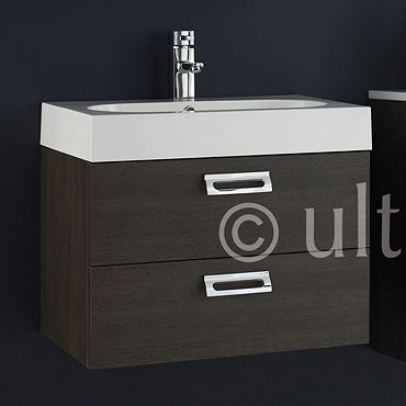 Ultra Asset Basin and Cabinet - Oak Finish - RF002 Profile Large Image