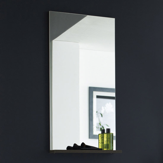 Ultra Asset Mirror with Shelf - Oak Finish - LQ001 Large Image