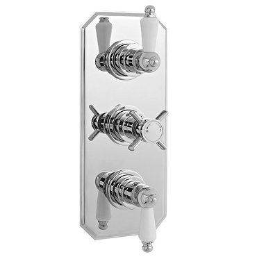 Ultra Traditional Concealed Thermostatic Triple Shower Valve - A3057  Profile Large Image