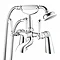 Nuie Bloomsbury Bath Shower Mixer with Extended Leg Set - Chrome  Profile Large Image