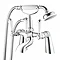 Nuie Bloomsbury Bath Shower Mixer with Extended Leg Set - Chrome Profile Large Image