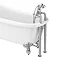 Nuie Bloomsbury Bath Shower Mixer with Extended Leg Set - Chrome  Feature Large Image